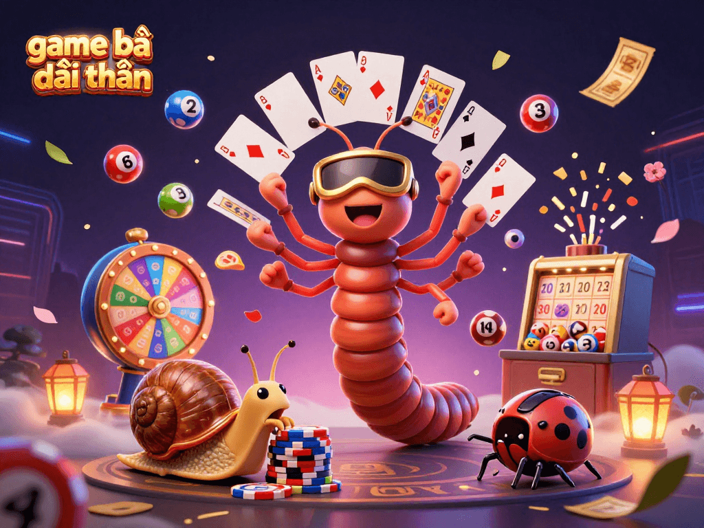 Engage in exciting game bài đổi thưởng with vibrant characters and lively casino elements.