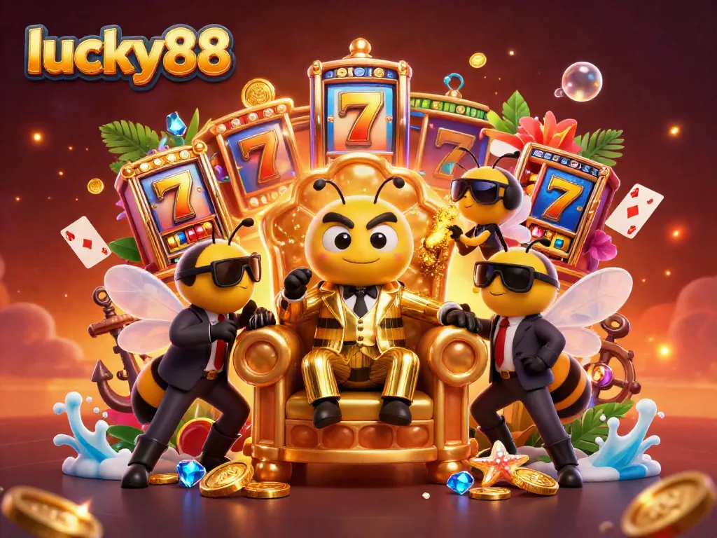 Experience thrilling lucky88 slot action with a cartoon mob boss in an ultra-detailed scene.