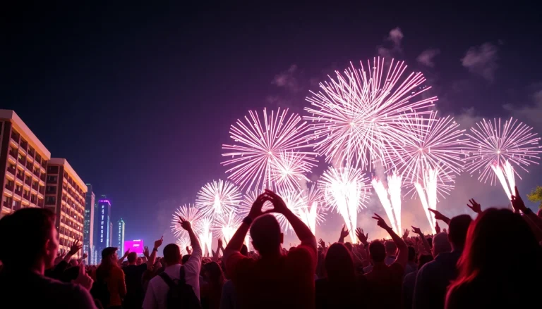Witness a stunning fireworks uk display lighting up the night sky with vibrant colors.