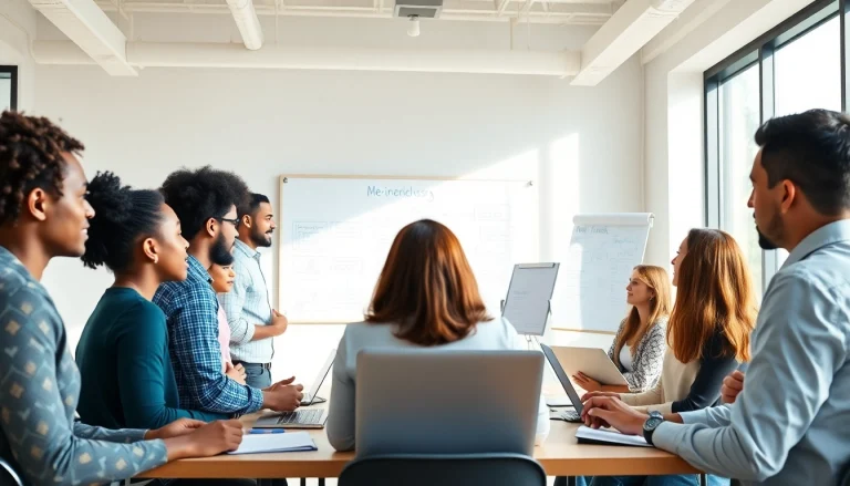 Engage in neuroinclusion training during a collaborative workshop with diverse participants.