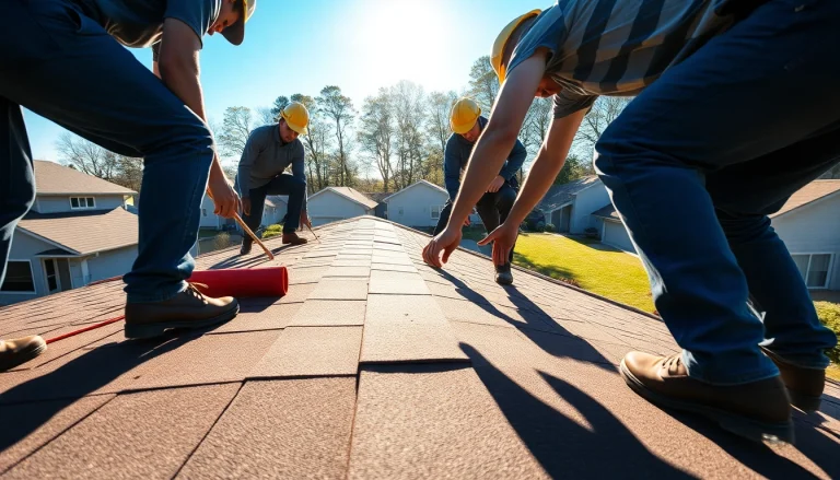 Skilled roofing team installing a roof in South Jersey demonstrating quality craftsmanship.