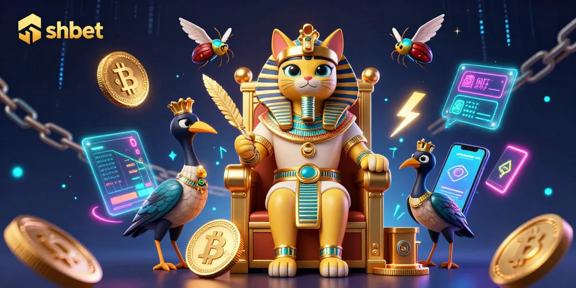 Experience thrilling adventures at SHBET with vibrant 3D elements showcasing crypto mining!