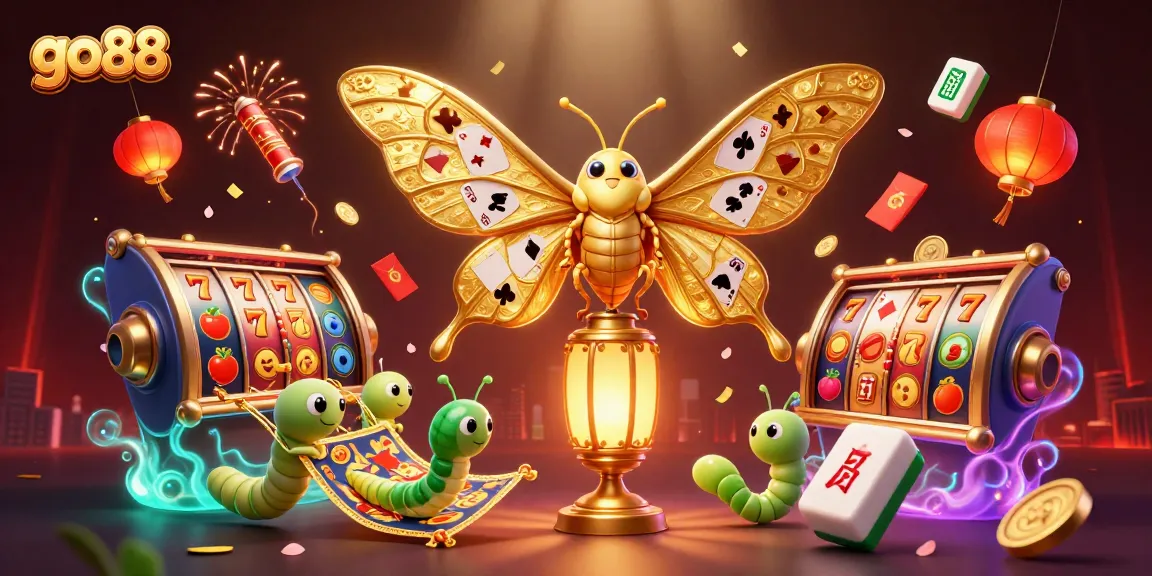 Experience the excitement of go88 with vibrant slots, golden symbols, and a stunning carnival atmosphere.